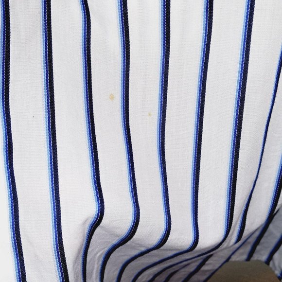 Michael Kors Mens Striped button up Shirt 16 36/37 Large , blue & white - Picture 5 of 7